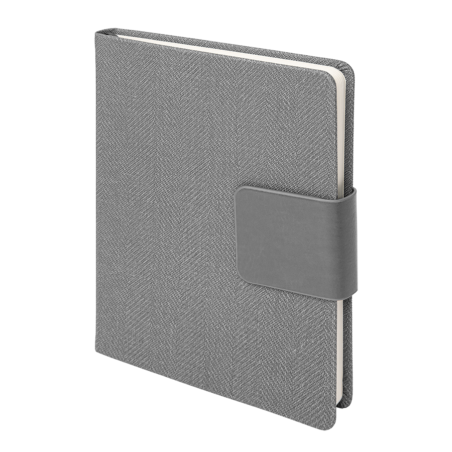 Ежедневник недатированный Mod, формат А5, в линейку, серый-0