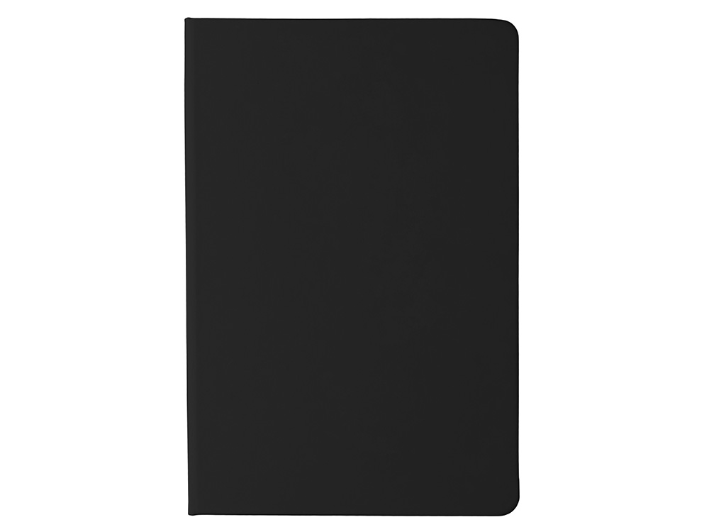 Блокнот в твердой обложке A5 Виспи в клетку, черный-1