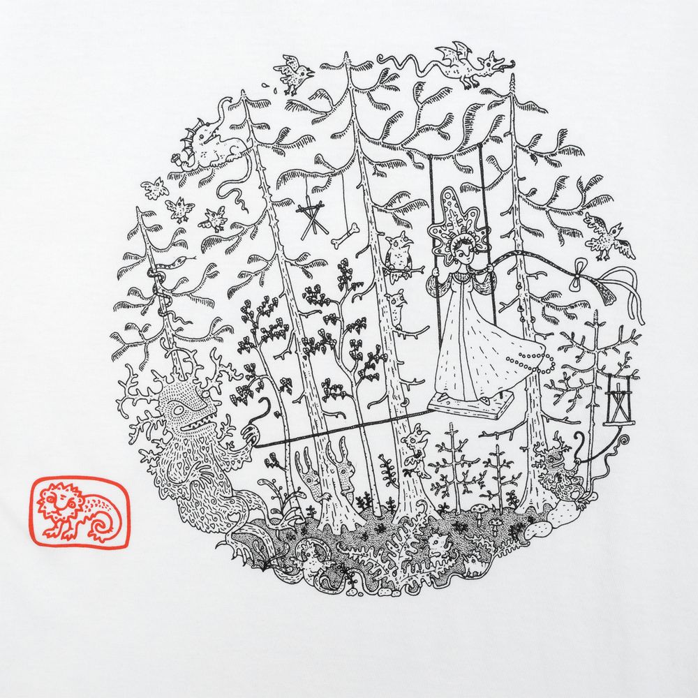 Футболка «Качели», белая-3