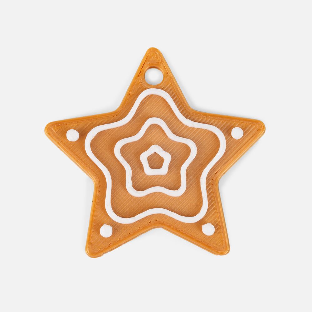 Мини-подвеска «Пряник», 3D-печать на заказ, звездочка-1