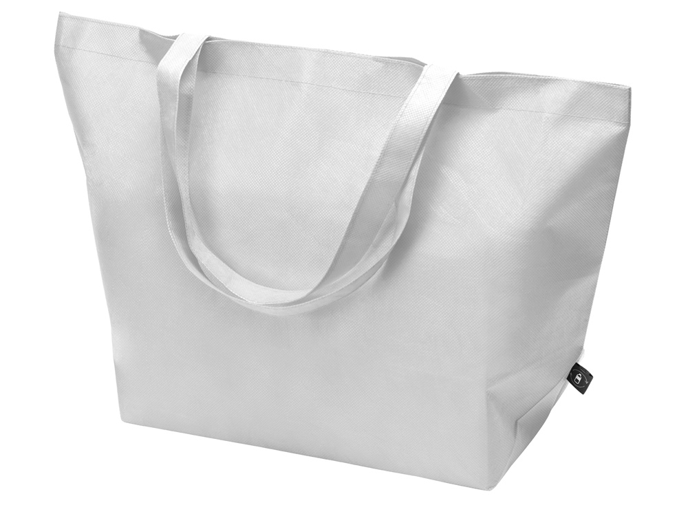 Сумка Reviver с донной складкой из нетканого переработанного материала RPET, белый-0