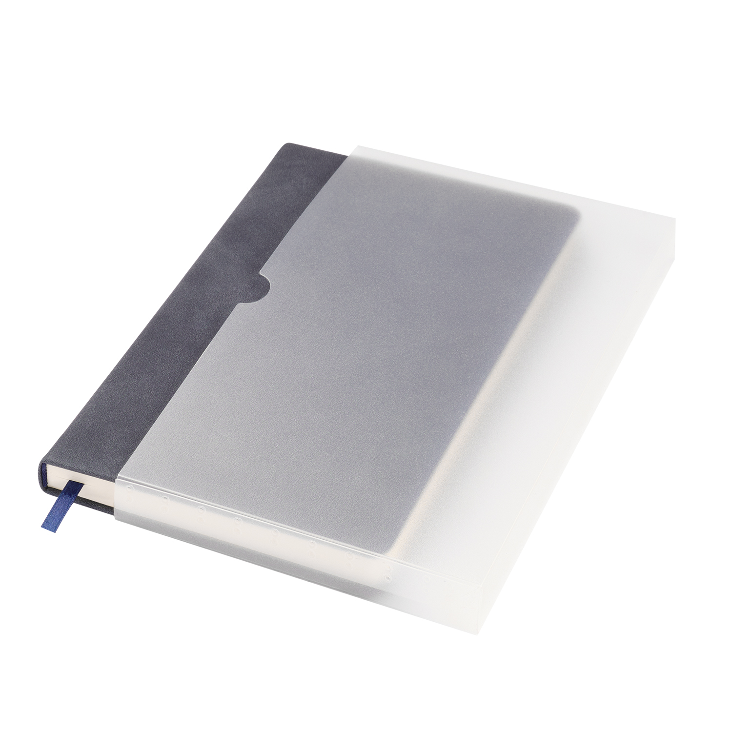 Ежедневник Stella недатированный с магнитом на обложке, синий-7