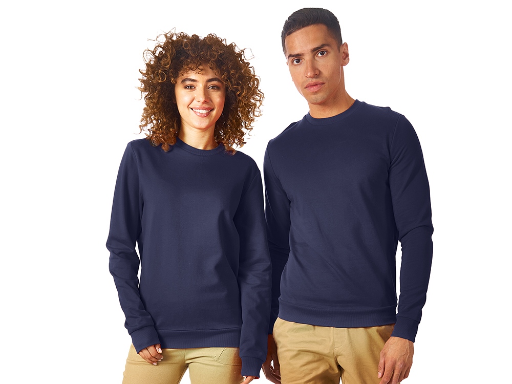 Свитшот Motion унисекс с начесом, нэви-0