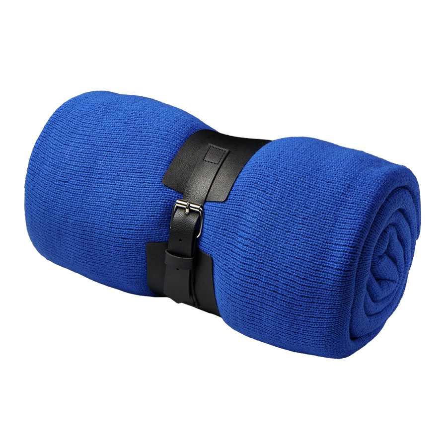 Плед  "Belt"; синий; 130 х 180 см; 100% акрил, с поясом, синий-1