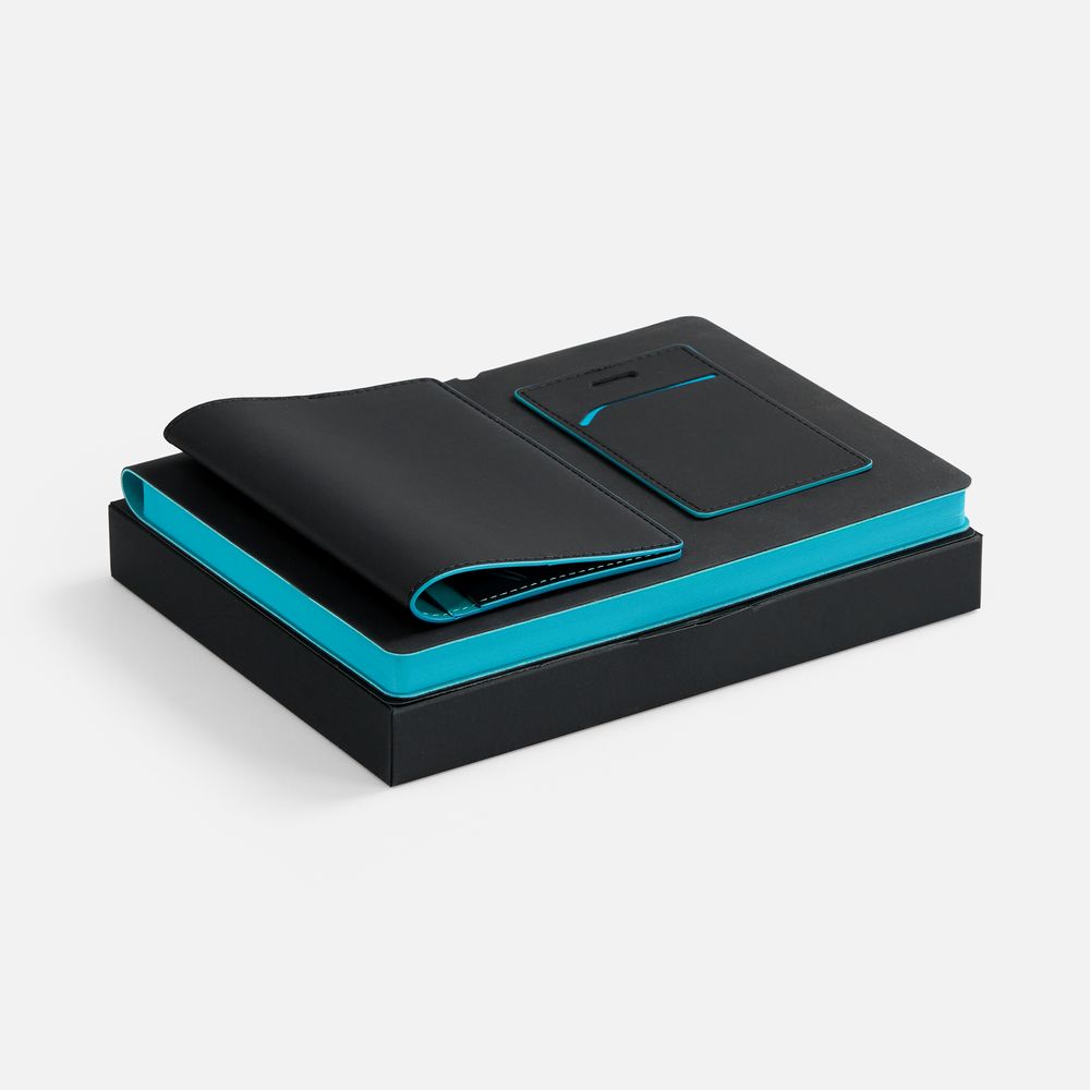 Набор Multimo, черный с бирюзовым-0