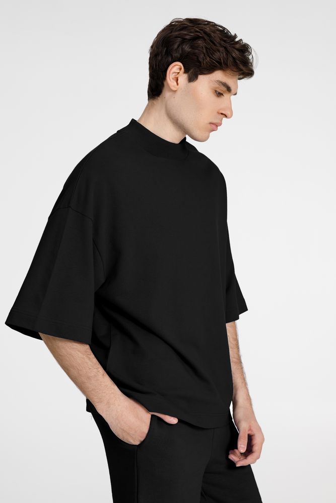 Футболка оверсайз унисекс T9, черная-2