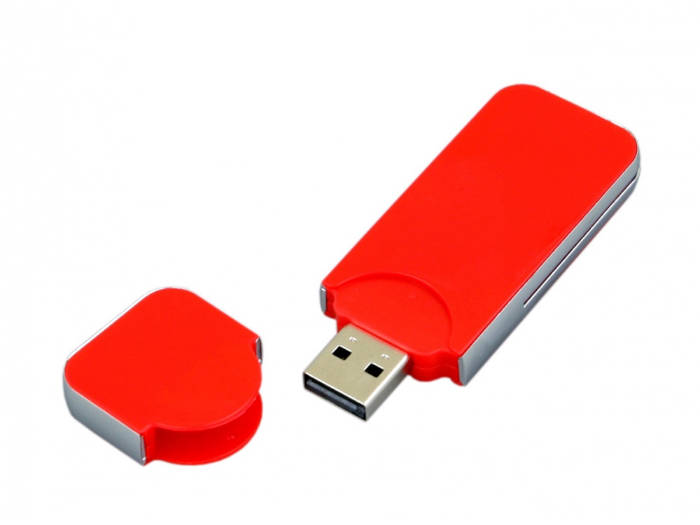 USB-флешка на 4 Гб в стиле I-phone, прямоугольнй формы, красный-1