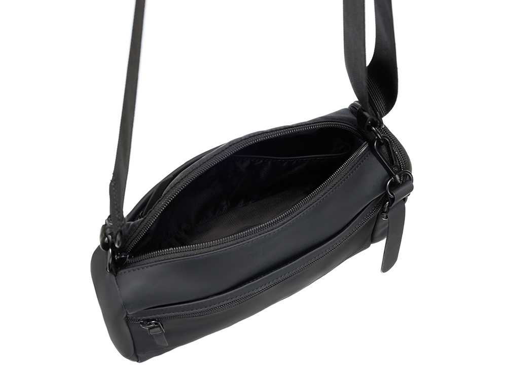 Сумка через плечо TORBER НОВА, черный, нейлон/полиэстер, 25 х 17 х 9,5 см-4