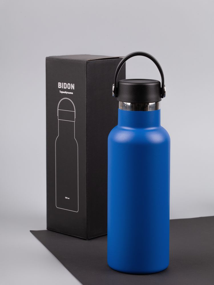 Термобутылка Bidon, синяя-5