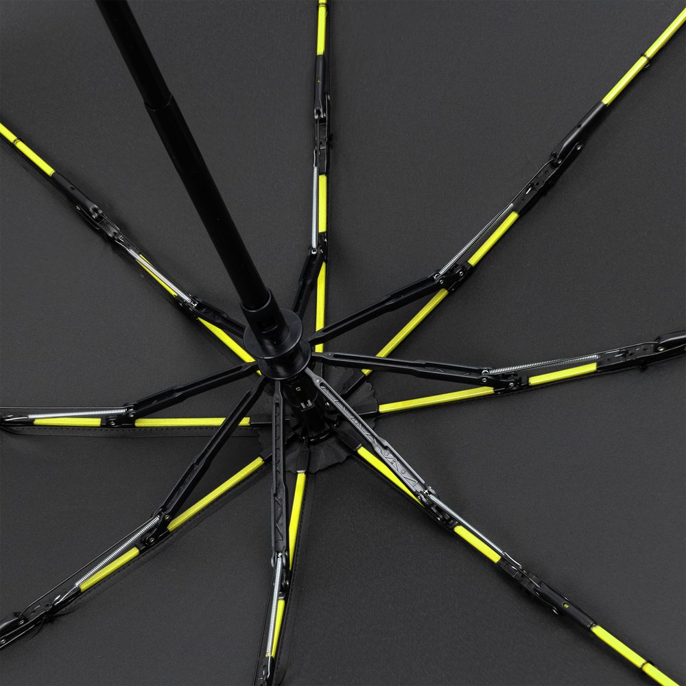 Зонт складной AOC Mini с цветными спицами, зеленое яблоко-1
