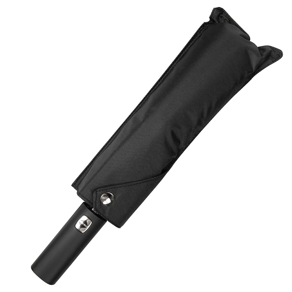 Зонт складной автоматический обратного сложения Forest Lotus Reverse, Чёрный-1