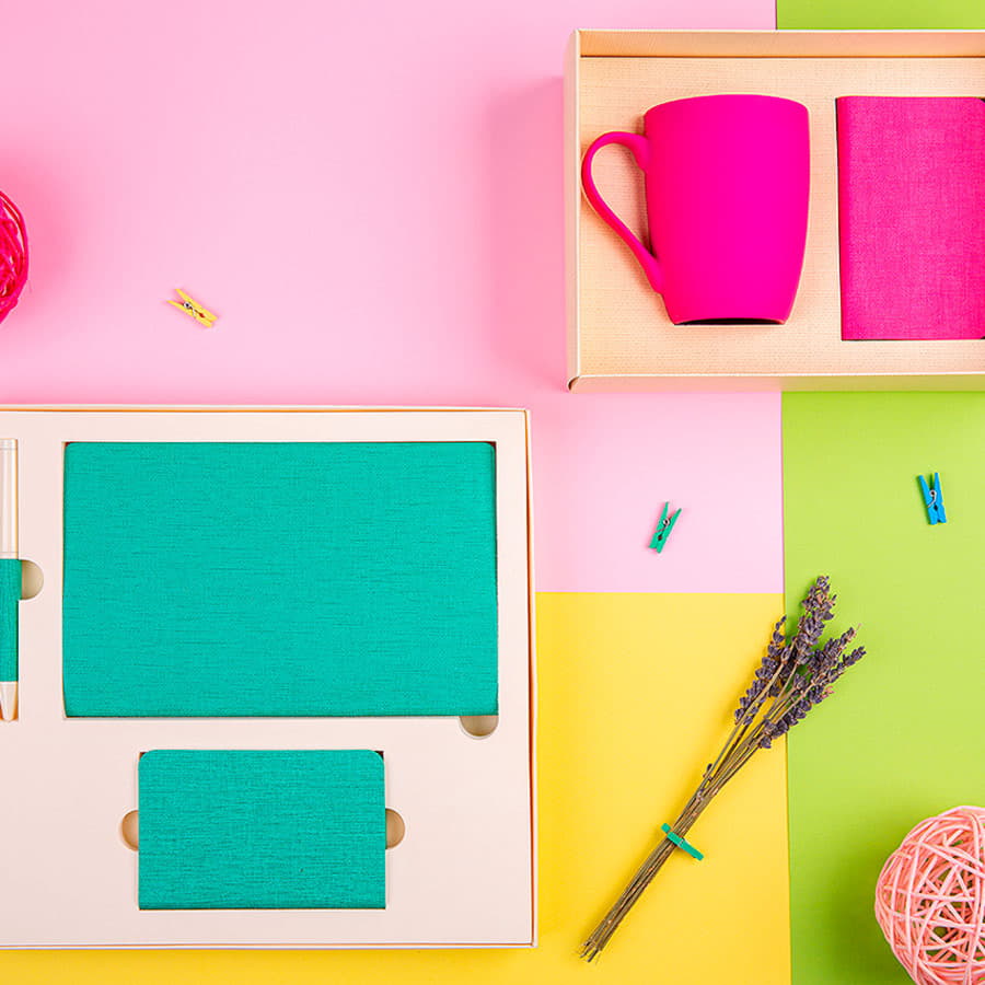 Набор подарочный PROVENCE-2: Универсальный аккумулятор(5000мАh) и кружка; голубой, шт, голубой, бежевый-2