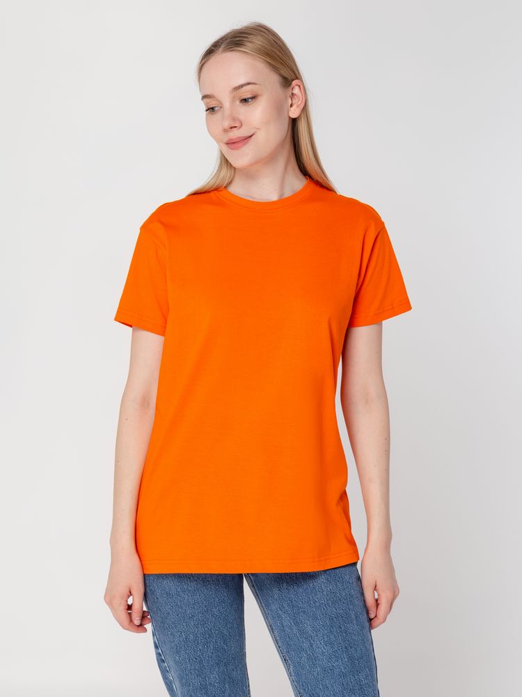 Футболка унисекс T-Bolka 160, оранжевая-7