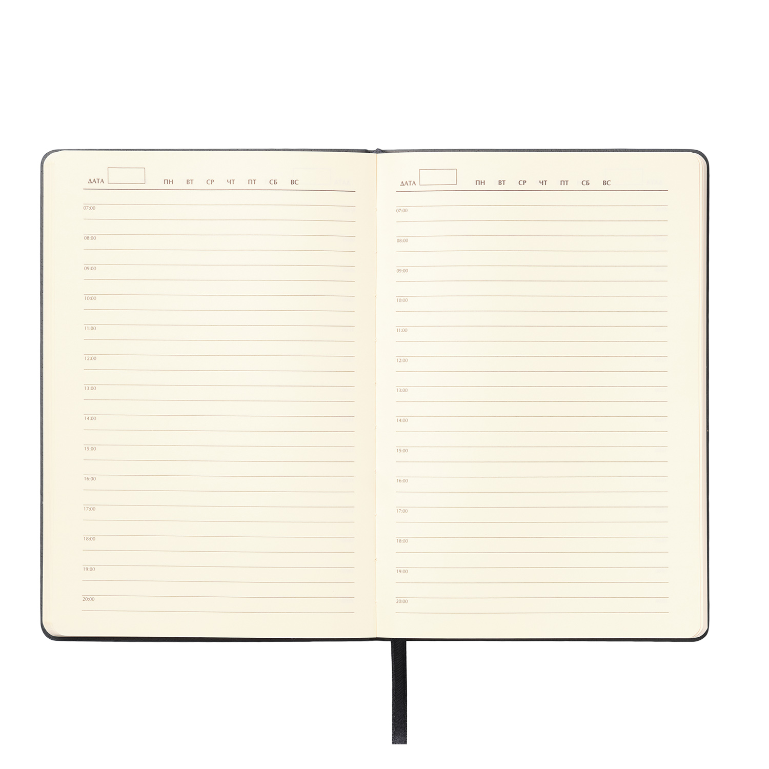 Ежедневник Verona недатированный, черный-6