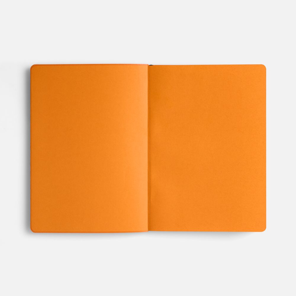 Ежедневник Doppio, недатированный, синий с оранжевым-7