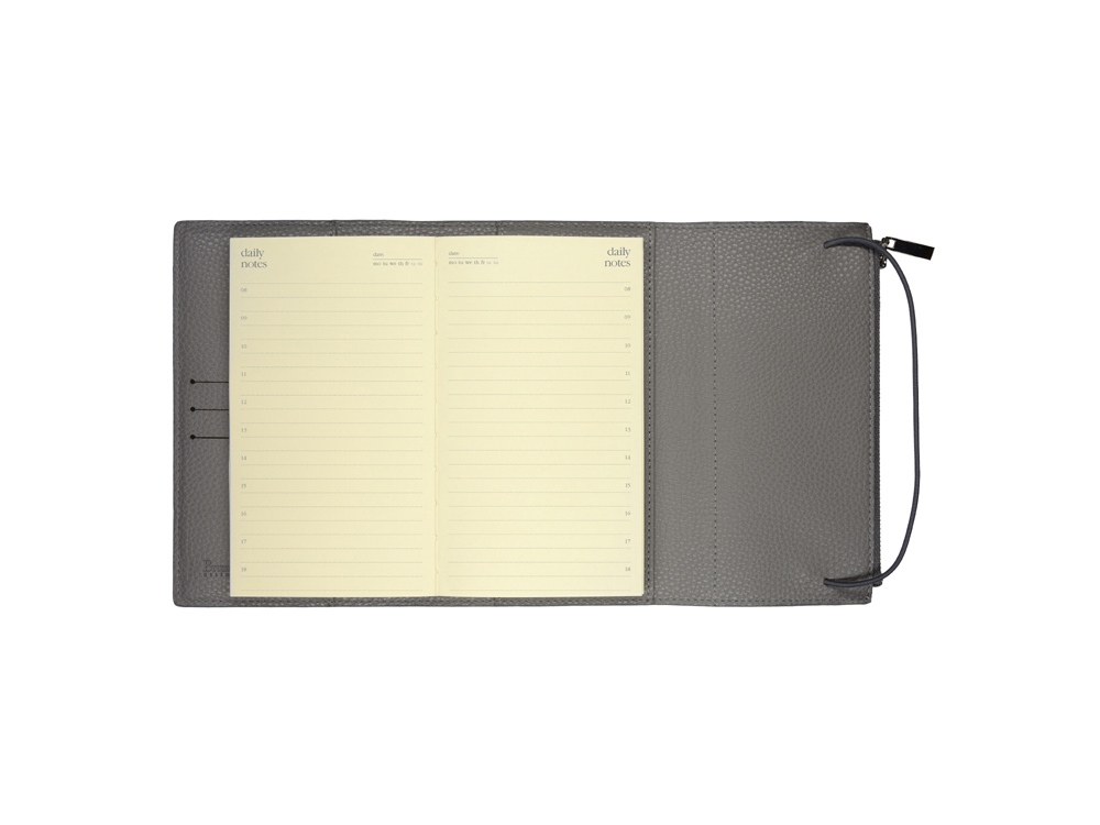 Ежедневник недатированный  А5- Dolce Vita (темно-серый)-3