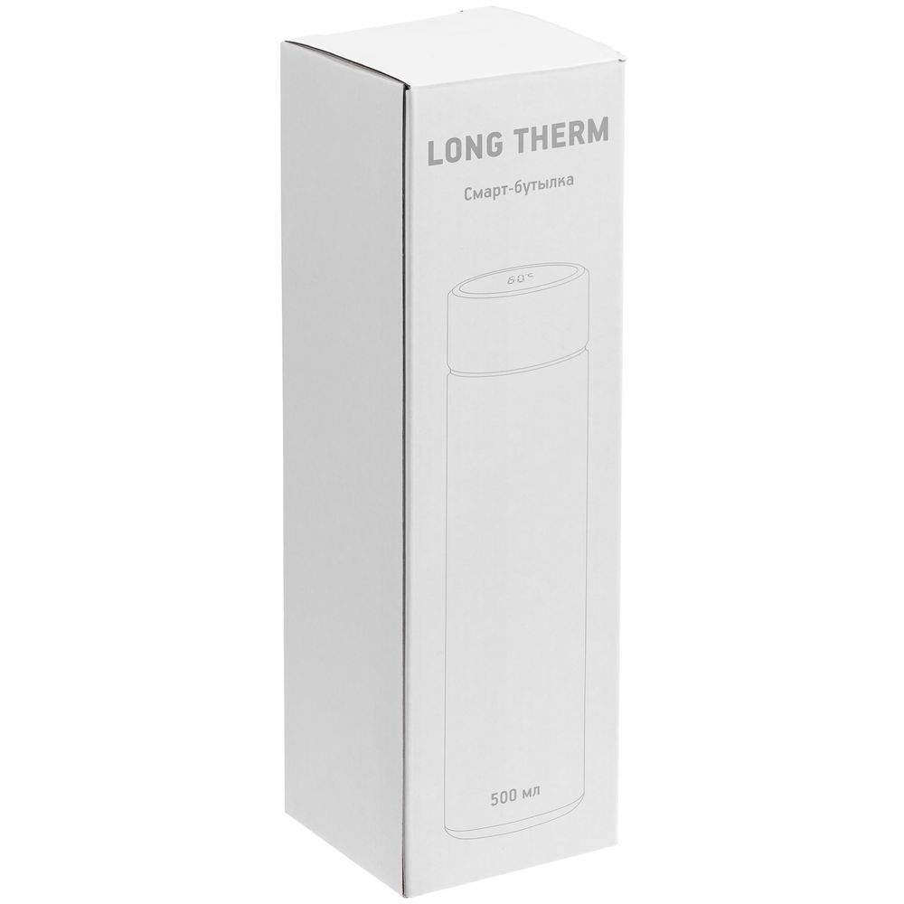 Смарт-бутылка с заменяемой батарейкой Long Therm, красная-6
