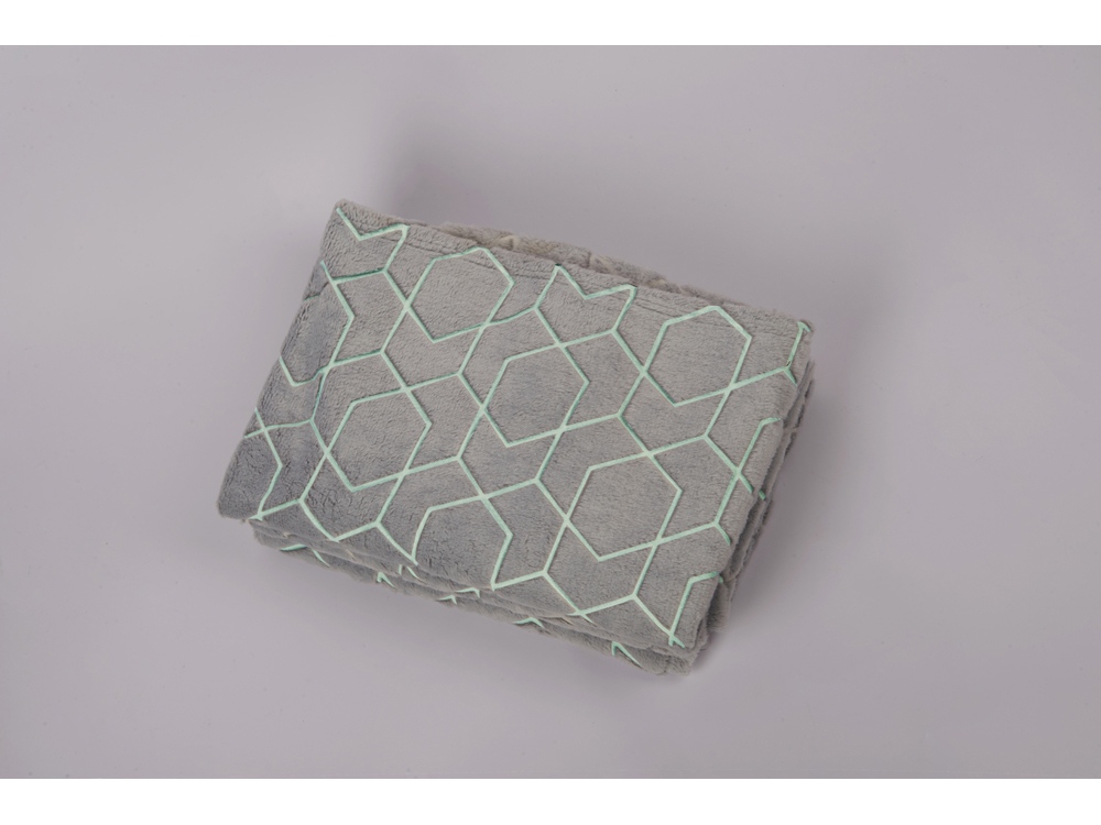 Светящийся в темноте плед Lattice серый-2