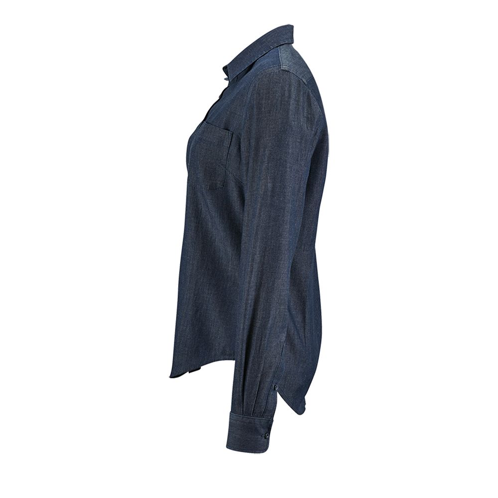 Рубашка женская Barry Women, синяя (деним)-3