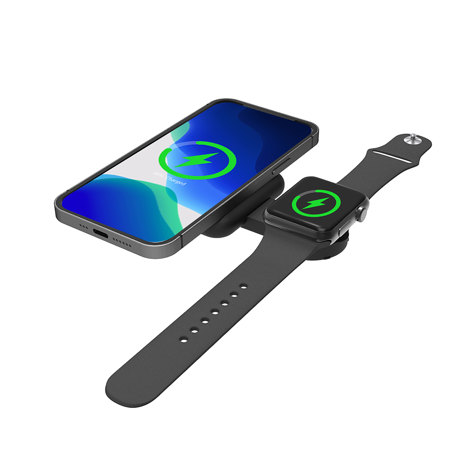 Складная беспроводная (15W) зарядная станция "I-Fold" для смартфона, часов/наушников-0