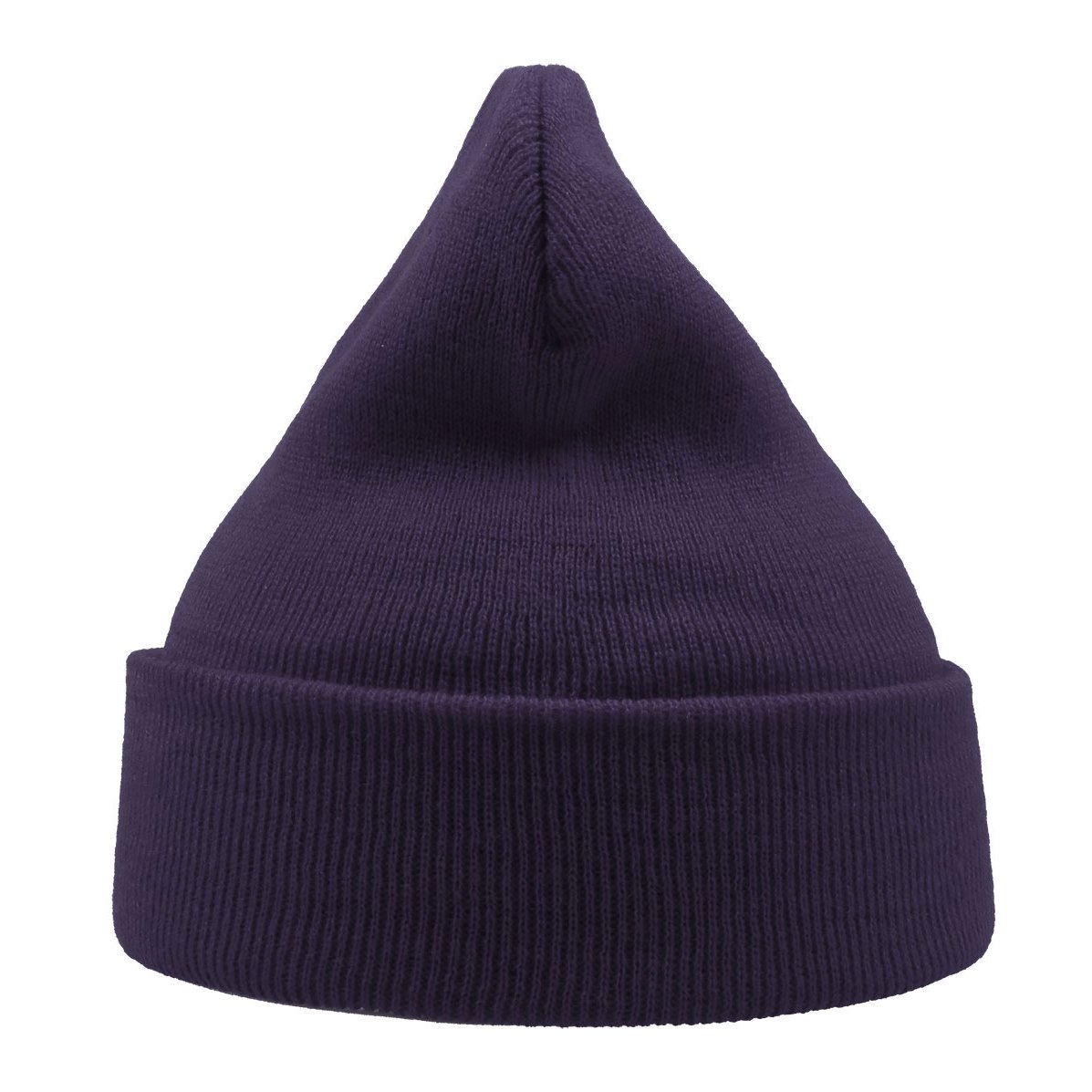 Шапка вязаная  двойная Wind-S, пурпурный, 100% переработанный полиэстер, пурпурный-7