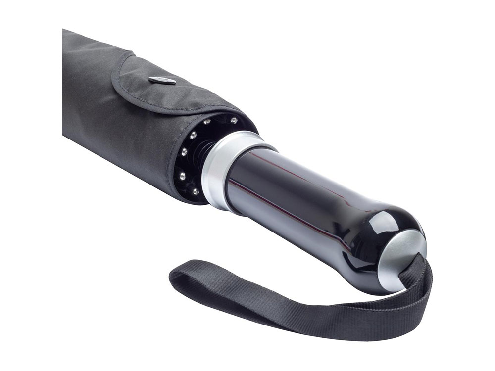 Зонт-трость 7875 RingOpener® полуавтомат, черный-3