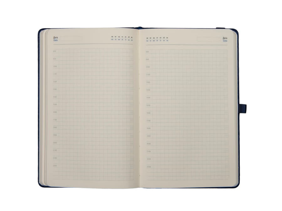 Ежедневник недатированный Starry , А5, серый, кремовый блок, серый-3