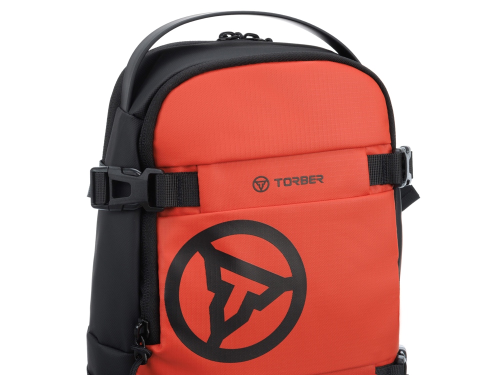 Рюкзак на одно плечо TORBER Xtreme, оранжевый/чёрный, 20 х 8 х 31 см, 5л-8