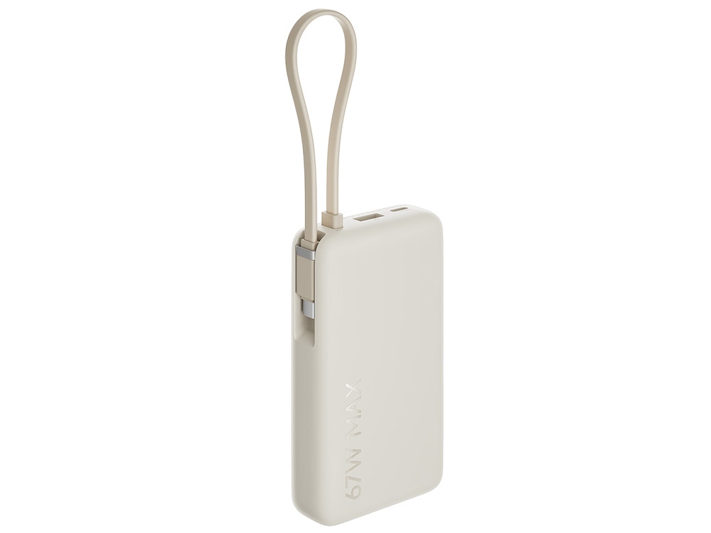 Внешний аккумулятор со встроенным кабелем Xiaomi 67W Power Bank 10000 (Integrated Cable) Tan-2