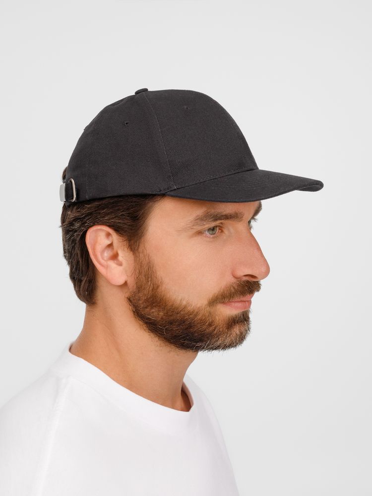 Бейсболка Buffalo, темно-серая (графит)-5