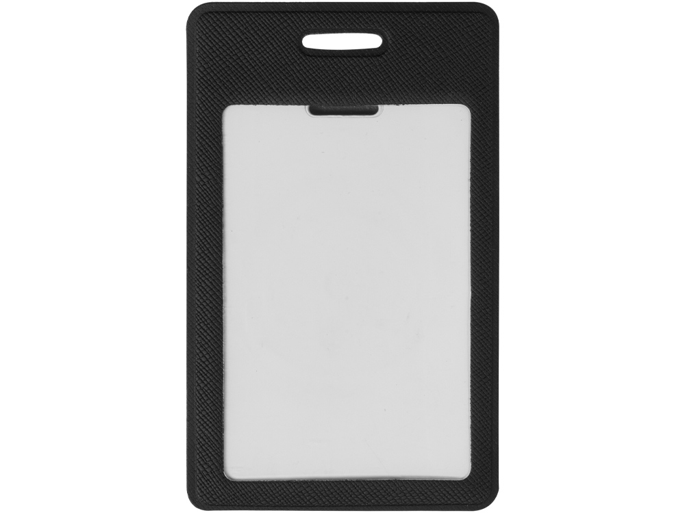 Вертикальный карман из экокожи для карты Favor, черный-2