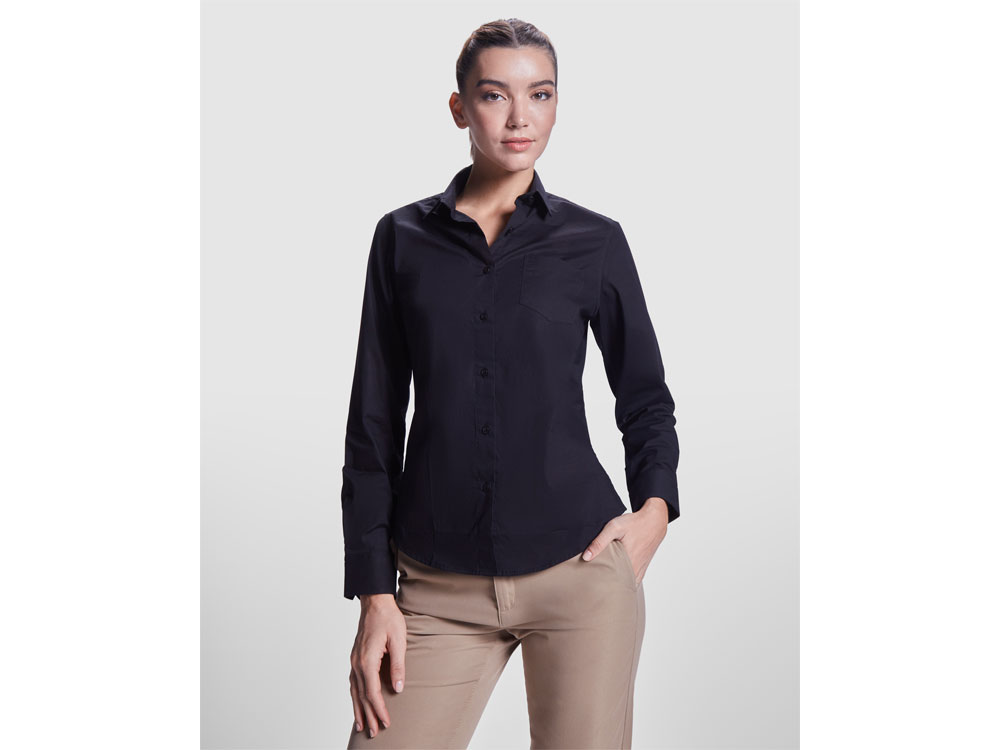 MOSCU WOMAN рубашка д/р, черный-4