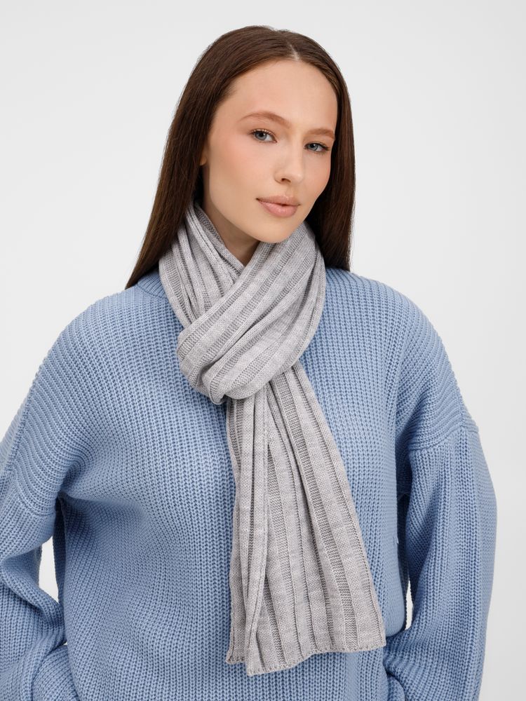 Шарф Metelitsa, серебристо-серый меланж-2