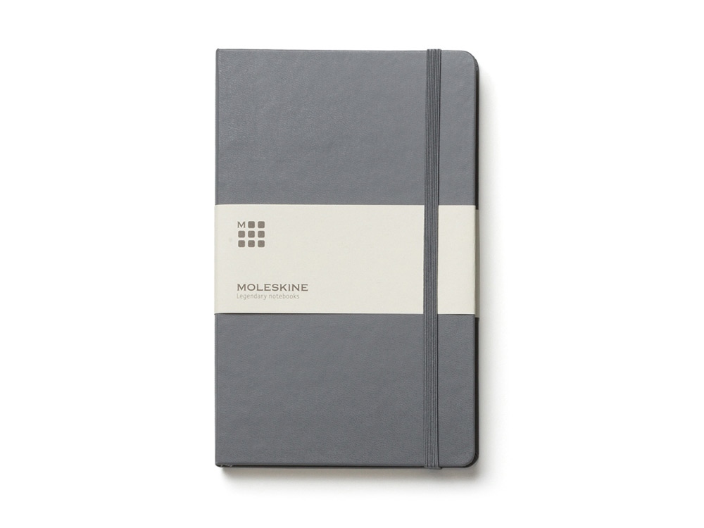 Записная книжка Moleskine Classic (в линейку) в твердой обложке, Pocket (9x14см), серый-0