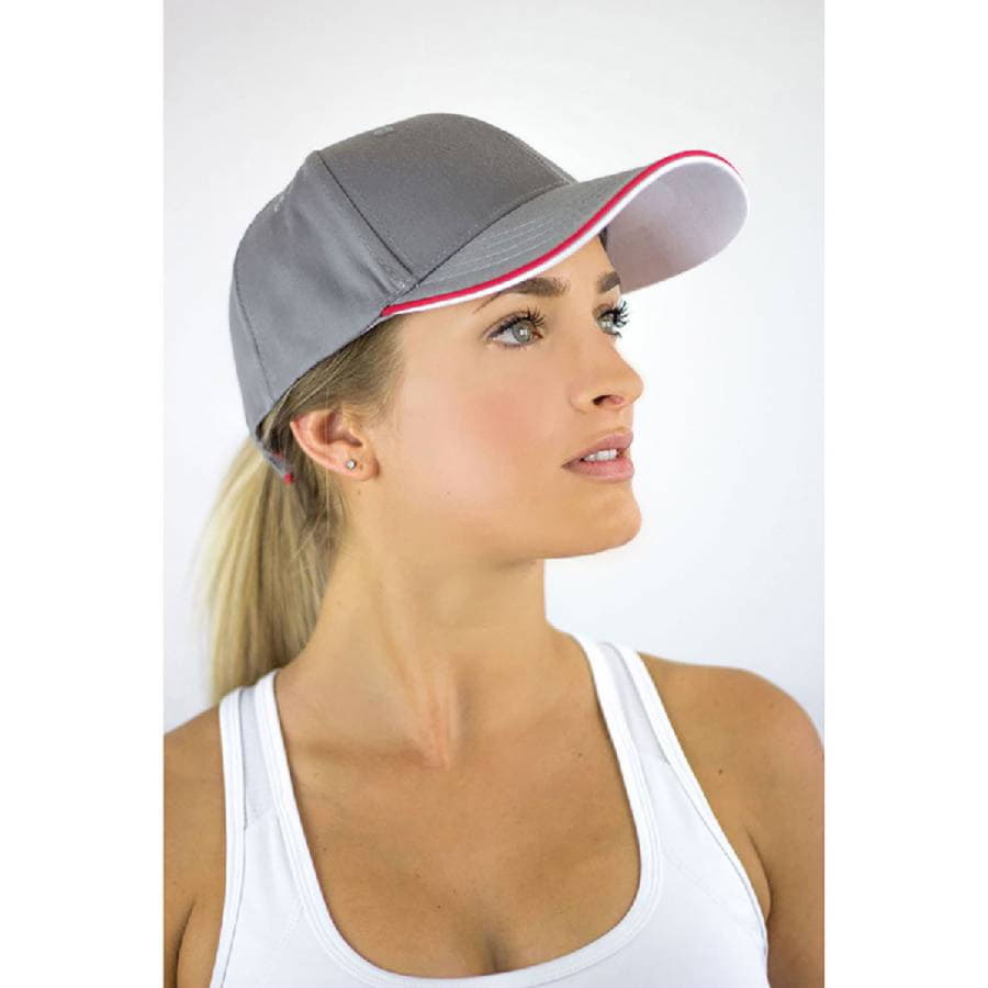 Бейсболка ZOOM PIPING SANDWICH, 6 клиньев, застежка на липучке, синий-1