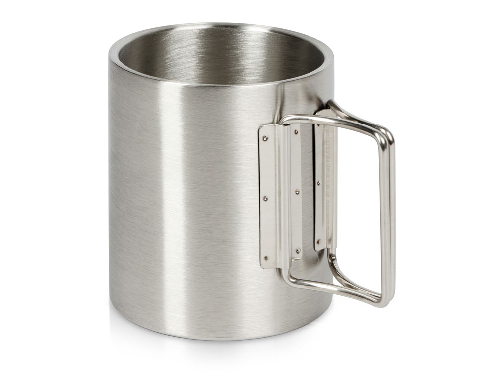 Стальная кружка с двойными стенками и складными ручками Kamchatka-0