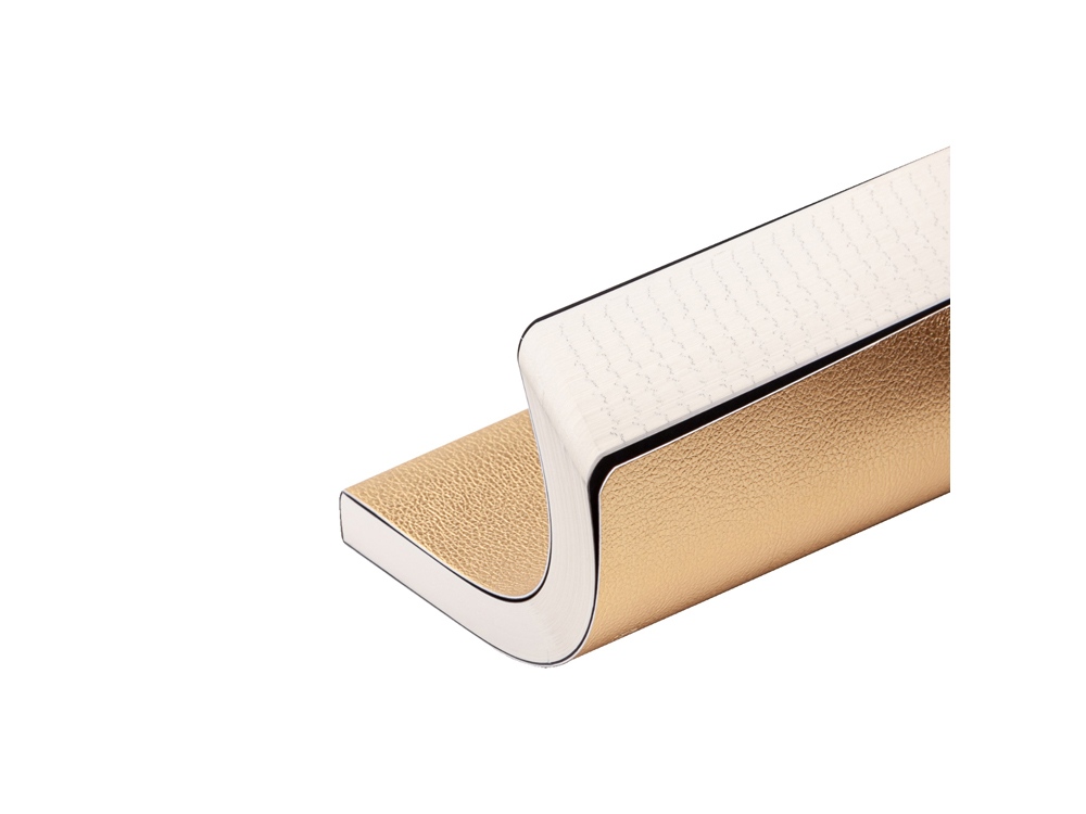 Ежедневник А5 недатированный Megapolis Velvet Flex, золотистый-1