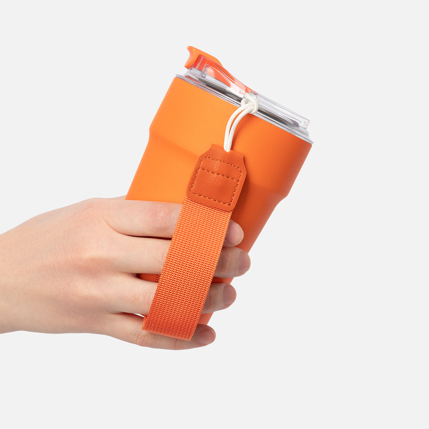 Термокружка вакуумная Monaco, оранжевая-8