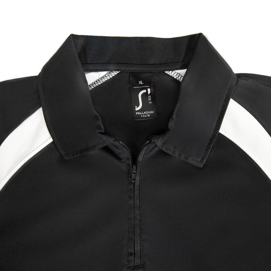 Поло мужское PALLADIUM 140, черный, белый-4