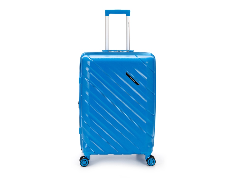 Чемодан TORBER В Отпуск, синий, полипропилен, 45 х 28 х 68 см, 79 л-9