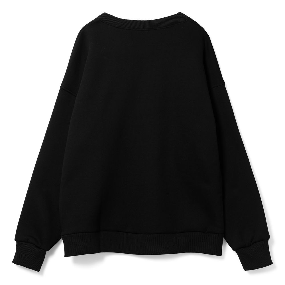 Свитшот оверсайз унисекс True Self, черный-2