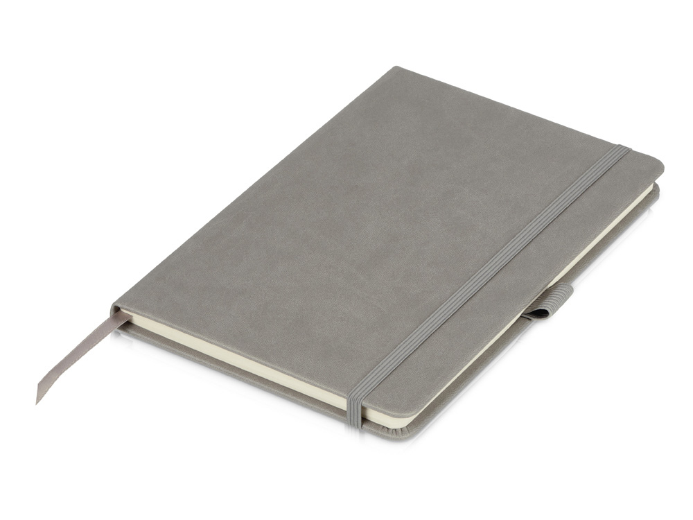 Блокнот Softy 2.0, твердая обложка A5, 80 листов, серый-0