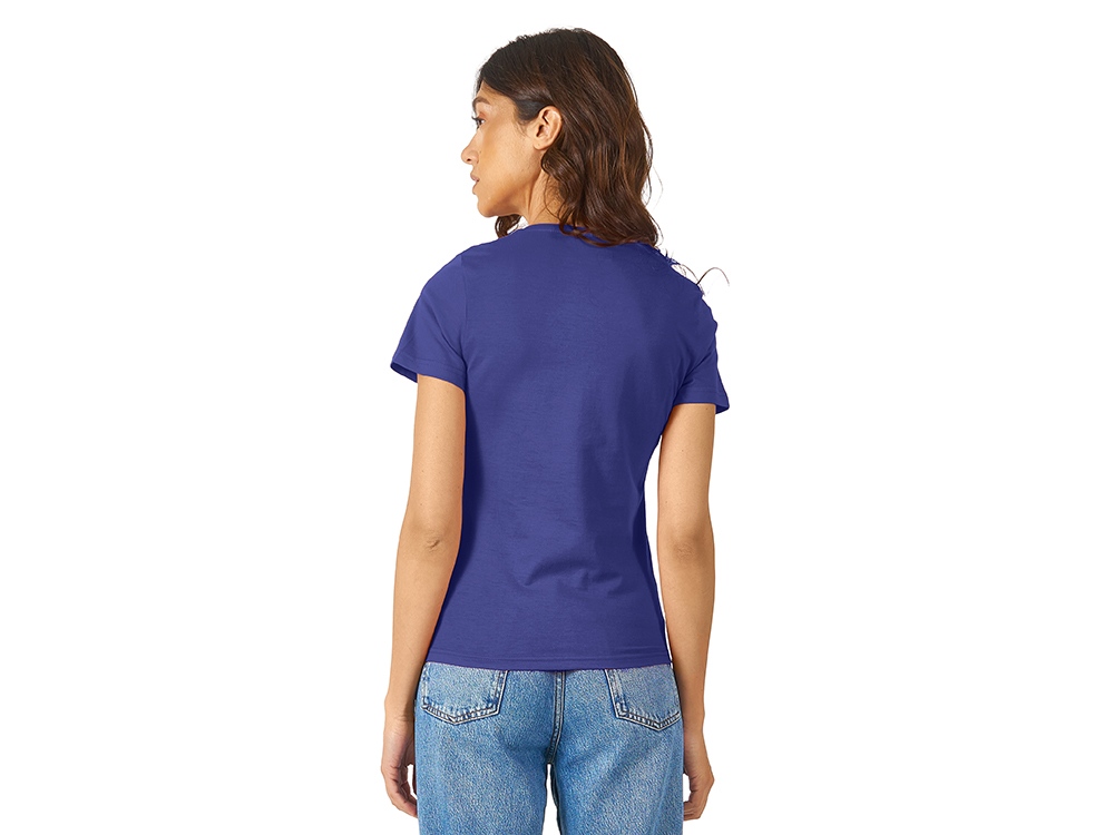 Футболка Heavy Super Club женская с V-образным вырезом, кл.синий-3