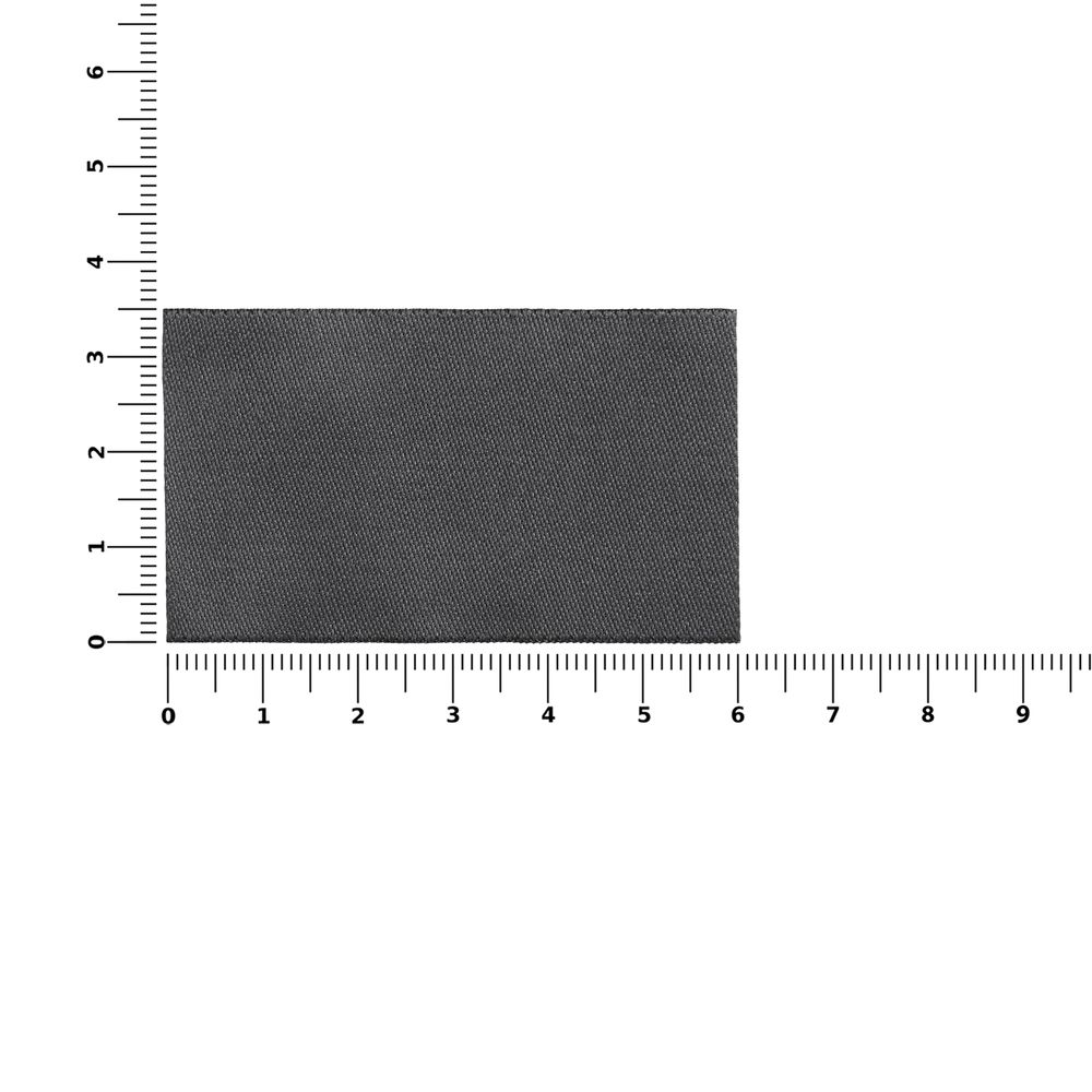 Лейбл тканевый Epsilon, M, темно-серый-3