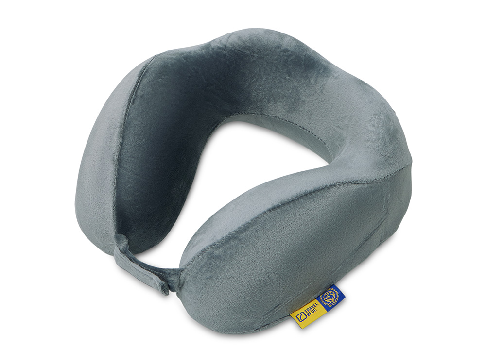 Подушка для путешествий с эффектом памяти Travel Blue Tranquility Pillow, увеличенная (212), цвет серый-0