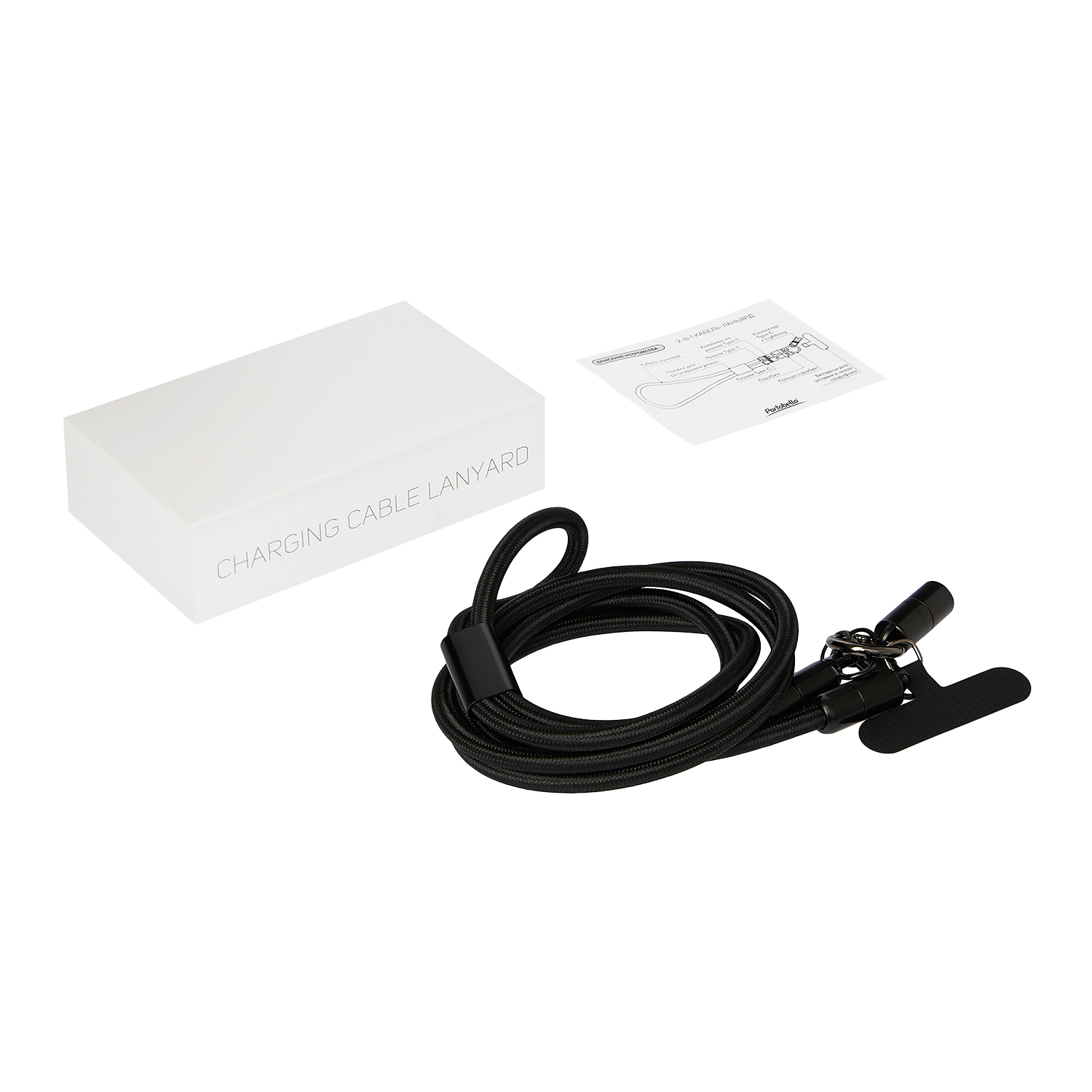 Кабель-ланьярд Волтрикс (Voltrix), черный-11