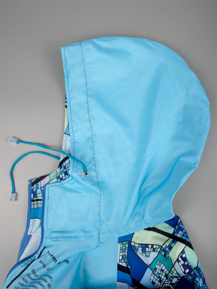 Дождевик-пончо AquaStop взрослый на заказ, разноцветный, единый размер-3