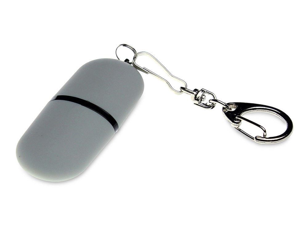 Флешка Goutte Soft-touch на 16 Гб, серый-0