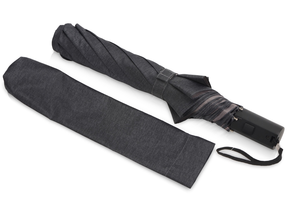 Зонт-полуавтомат Flick, темно-серый-2