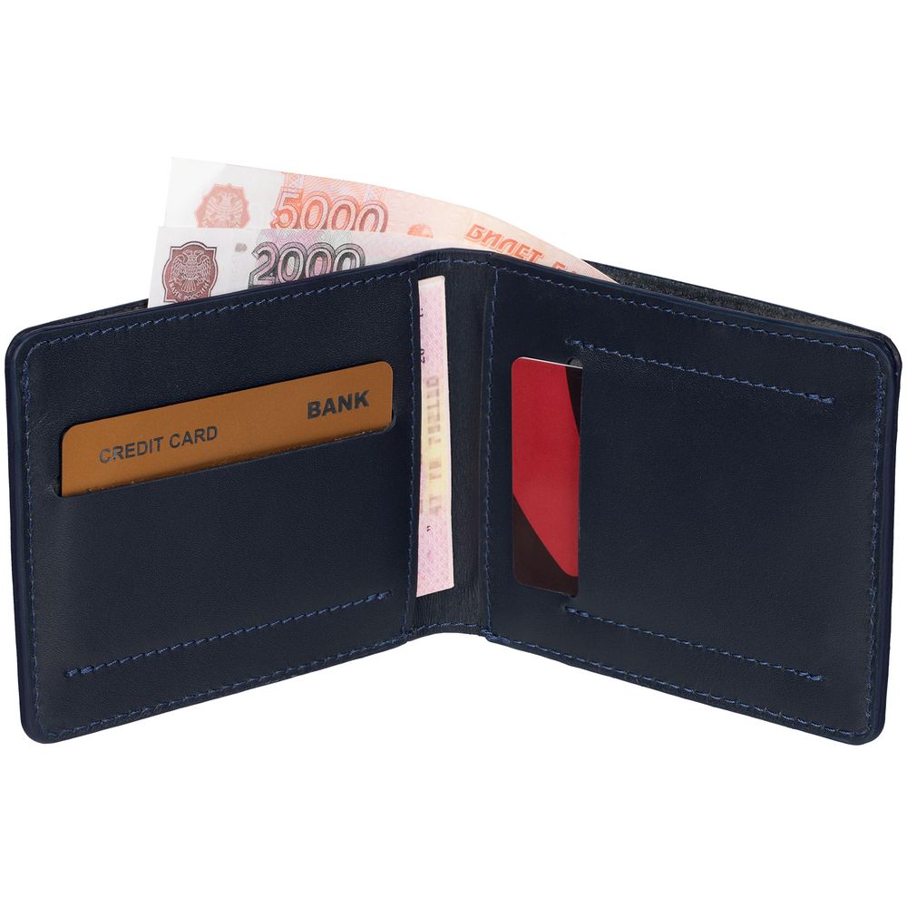 Портмоне Remini, темно-синее-6